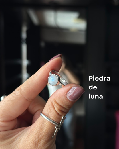 Anillo "Zana" - Piedra Luna